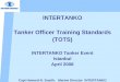 INTERTANKO Tanker Officer Training Standards (TOTS) TOTS.pdf · understanding of “Time in Rank” tasks • CBA = c.2000 Questions: Total Dataset • 18-20 CBA assessments each