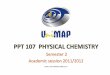 PPT 108 Physical Chemistry - Universiti Malaysia Perlisportal.unimap.edu.my/portal/page/portal30/Lecturer Notes... · •What is Physical Chemistry? – Physical chemistry is the