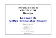 Lecture 3: CMOS Transistor · PDF fileLecture 3: CMOS Transistor Theory David Harris Harvey Mudd College Spring 2004. 3: ... qThus pMOS must be wider to provide same current – In