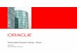 Oracle Solaris Dynamic Tracing – DTraceandrew/downloads/LOSUG/u-2011/dtrace... · Solaris Dynamic Tracing - DTrace “ [expletive deleted] It's like they saw inside my head and