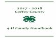 2017-2018 4-H Family Handbook CFCo - coffey.k-state.edu 4-H Family... · the extension office at 364-5313! ... Hay Busters Burlington Fire Station Kerri Hugunin ... books provide