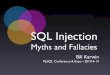 SQL Injection Myths and Fallacies - O'Reilly Mediaassets.en.oreilly.com/1/event/36/SQL Injection Myths and Fallacies... · 2009 Data Breach Investigations Report Verizon Business