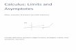Calculus: Limits and Asymptotes - Math Planemathplane.com/yahoo_site_admin/assets/docs/Limits_and_Asymptote… · Calculus: Limits and Asymptotes Notes, examples, & practice quiz