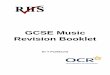 GCSE Music Revision Booklet - · PDF file3 Articulation Writing about how notes are played Staccato – short and spiky Legato – smooth, all joined together Accent – a note louder