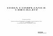 OSHA COMPLIANCE CHECKLIST - ISSA · PDF fileOSHA COMPLIANCE CHECKLIST ... ISSA is fortunate to supplement this section with a reprint of an OSHA Self -Inspection ... _____ Use scaffolding