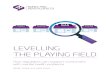 LEVELLING THE PLAYING FIELD - · PDF fileGAS MONEY WATER PHONE LEVELLING THE PLAYING FIELD How regulators can support consumers with mental health problems Merlyn Holkar and Katie