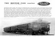 THE MOTOR CAR roster {)NTRAL - NYCSHS Website · PDF fileALL-STEEL PASSENGER AND BAGGAGE RAIL MOTOR CARS Gaa-Mechanical Brill Model 75 LOT NO. #972, 992, 993 N.Y. C. M-1 - M-7 Built