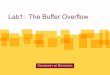 Lab1: The Buffer Overflow - DTC · PDF fileCredits • You'll also want to read the seminal work on buffer overflows: –Smashing The Stack For Fun And Profit by Aleph One