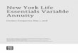 New York Life Essentials Variable Annuity · PDF fileNew York Life Variable Annuities This summary document reviews important points to consider before you buy a New York Life variable