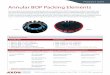 Spec Sheet: Annular BOP Packing Elements - · PDF fileannular Bop packing elements ... elements are tested to aXon’s stringent engineering and quality requirements, based on api