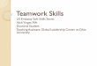 Teamwork Skills - State · PDF fileVital Teamwork Skills ... above and beyond Willpower to fight through problems