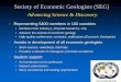 Society of Economic Geologists (SEG) - ADIMB Society of Economic Geologists (SEG) Advancing Science & Discovery ... Dante Loayza and Jorge Barreda (Aruntani SAC), Alvaro Crósta, Wolfgang
