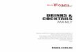 DRINKS & COCKTAILS MANLY - braza.com.au · PDF fileDRINKS & COCKTAILS . MANLY San Pellegrino Sparkling Water 750ml 7.5 Acqua Panna Still Water 750ml ... Guarujá | Bubbly mixture