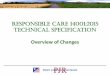 Overview of Changes - Perry Johnson Registrars, Inc. · PDF fileResponsible CaRe 14001:2015 TeChniCal speCifiCaTion Overview of Changes • Welcome From PJR Headquarters: ... changes
