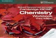 Cambridge IGCSE Chemistry Workbook (3rd edition) by ... Chemistry Work... · There are lots of exam-style questions in your coursebook which, ... workbook is aimed at helping all