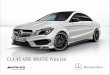CLA 45 AMG 4MATIC Price List - Mercedes- · PDF file*AMG carbon ﬁber component is the optional equipment of CLA 45 AMG 4MATIC that is charged for RMB 53,000 ... CLA 45 AMG 4MATIC