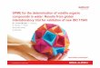 SPME ISO Standard for VOCs - · PDF file© 2012 Sigma-Aldrich Co. All rights reserved. sigma-aldrich.com/analytical SPME for the determination of volatile organic compounds in water: