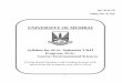 UNIVERSITY OF MUMBAI - archive.mu.ac.in M.Sc. Environment Sci..pdf · 1 AC-6-6-12 Item No. 4.121 UNIVERSITY OF MUMBAI UNIVERSITY OF MUMBAI Syllabus for M.Sc. Semester I &II Program: