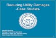 Reducing Utility Damages -Case Studies- Utility Damages -Case Studies- 1 ... Excavation to do drainage work resulting in a gas damage Case Studies •Total of 111 utilities not potholed: