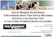 How to Navigate the Backbone Telecommunications Fiber ... · PDF fileHow to Navigate the Backbone Telecommunications Fiber Versus Microwave ... – Native IP technologies have improved