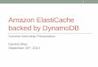 Amazon ElastiCache backed by DynamoDB - …dig.csail.mit.edu/2013/Talks/dig-seminar-0926-daniela.pdf · Amazon ElastiCache backed by DynamoDB Summer Internship Presentation Daniela