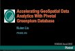 Accelerating GeoSpatial Data Analytics With Pivotal ... · PDF fileMPP Shared Nothing Architecture Standby ... a massively parallel processing SQL engine in hadoop (SIGMOD 2014) 