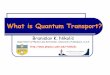 What is Quantum Transport? - Delaware Physicsbnikolic/teaching/ss_spintronics/lectures... · What is Quantum Transport? BranislavK. Nikolić Department of Physics and Astronomy, University