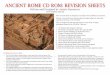 Written and Designed by Astarte · PDF fileANCIENT ROME CD ROM: REVISION SHEETS Written and Designed by Astarte Resources These revision sheets are designed to accompany the CD ROM,