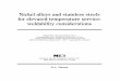 Nickel alloys and stainless steels for elevated .../Media/Files/TechnicalLiterature/... · Nickel alloys and stainless steels for elevated temperature service: weldability considerations