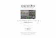 Apollo FireWire Software Manual - Audio  · PDF fileApollo FireWire Software Manual ... Installation On Mac Systems ... able with SOLO, DUO, or QUAD Core processing onboard,