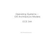 Operating Systems – OS Architecture Modelsjacobsen/os/2007s/os-architecture.pdf · Operating Systems – OS Architecture Models ECE 344. ECE 344 Operating Systems ... • Mach,