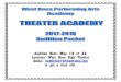 Audition Date: May 19 or 22 Location: West Boca High ... · PDF fileMONOLOGUE (Acting & Musical Theater) A monologue is a speech spoken by one person. There is a 60 second limit for