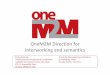 OneM2M Direction for interworking and semantics - · PDF fileOneM2M Direction for interworking and semantics Enrico Scarrone TIM/Global Advisory/Standard Coordination oneM2M Steering
