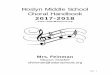 Roslyn Middle School Choral Handbook - · PDF fileChoir members will have a positive attitude and always try their best. ... artistic music is something we will explore. 4. ... and