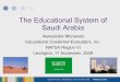 The Educational System of Saudi Arabia · PDF fileThe Educational System of Saudi Arabia Aleksander Morawski Educational Credential Evaluators, Inc. NAFSA Region VI Lexington, 