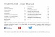 TELSTRA T85 - User Manual -  · PDF fileSlide the icons on the bottom panel for ... VoLTE . Voice over LTE (4G voice)
