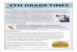 4TH GRADE TIMES - Montclair Public · PDF file4TH GRADE TIMES MS. COUDEN ... we learned about were force and motion and how they relate to Newton’s laws of motion. We also read 
