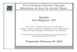 Ken Wagoner, SET -  · PDF file1 Ten Common System Design Mistakes & How to Avoid Them Speaker Ken Wagoner, SET All NFPA-13 References are from the 2002