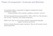 Theory of computation: Grammars and Machinesddunham/cs3512s13/notes/l16.pdf · Theory of computation: Grammars and Machines As mentioned before, computation is elegantly modeled with