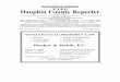 THE Dauphin County Reporter · PDF fileof the Dauphin County Reporter, ... Advertisements must be received before 12 o’clock ... ESTATE OF ROBERT E. GARRETT, late of Lower Paxton