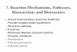 7. Reaction Mechanisms, Pathways, Bioreactions and Bioreactors · PDF fileReaction Mechanisms, Pathways, Bioreactions and Bioreactors ... - For the elementary equation, ... Derive