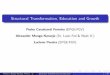 Structural Transformation, Education and Growth - IMF · PDF fileStructural Transformation, Education and Growth Pedro Cavalcanti Ferreira ... Monge-Naranjo, ... current utility and