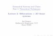 Dynamical Systems and Chaos Part I: Theoretical …potapov/dyn_syst_chaos/lect/lect02.pdf · Dynamical Systems and Chaos Part I: Theoretical Techniques Lecture 2: Bifurcations + 2D