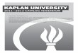 Kaplan University · PDF fileKaplan University Program Offerings PROGRAM Online Davenport Cedar Falls Cedar Rapids Council Bluffs Des Moines Hagerstown