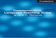 Communicative Language - Belajar jadi Guru · PDF fileCLT sets as its goals the teaching of communicative competence. ... COMMUNICATIVE LANGUAGE TEACHING TODAY ... language teaching?