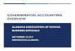 GOVERNMENTAL ACCOUNTING OVERVIEW - · PDF fileGOVERNMENTAL ACCOUNTING OVERVIEW ... Statement 73 –Accounting and ... Should assist users in evaluating the operating results of the