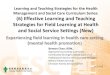 Learning and Teaching Strategies for the Health · PDF file... Effective Learning and Teaching Strategies for Field Learning at ... 14:00-14:15 Case study - Experiencing field learning