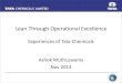 Experiences of Tata Chemicals Ashok Muthuswamy Nov · PDF fileExperiences of Tata Chemicals Ashok Muthuswamy Nov 2014 . 2 ... • TATA SWACH: ... We spoke with people at all levels