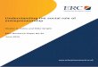 Understanding the social role of entrepreneurship · PDF fileUnderstanding the social role of entrepreneurship 1 ... ERC Research Paper No.33 . ... Refining the social role of entrepreneurship