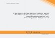 Factors Affecting Public and Political Acceptance for the ... · PDF fileIAEA-TECDOC-1566 Factors Affecting Public and Political Acceptance for the Implementation of Geological Disposal